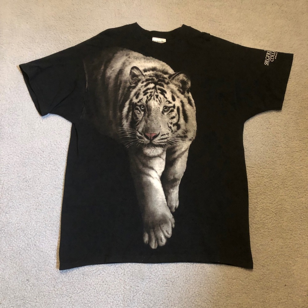 Siegfried & Roy White Tiger T-Shirt XXL Mirage Las Vegas Breakthrough